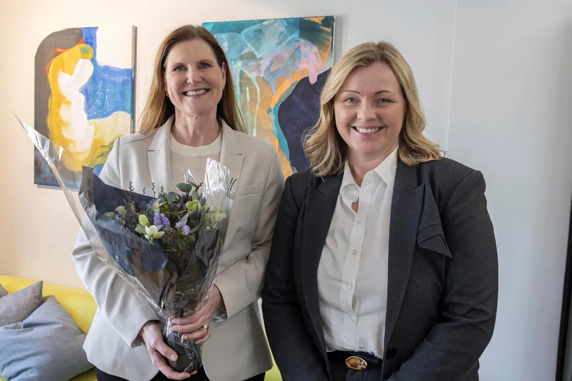 Ny Nav-direktør Hege Nilssen og arbeids- og inkluderingsminister Kjersti Stenseng.